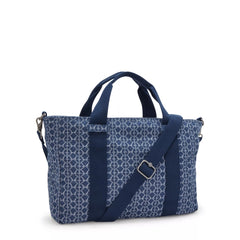 Ritta Small Printed Denim Handbag