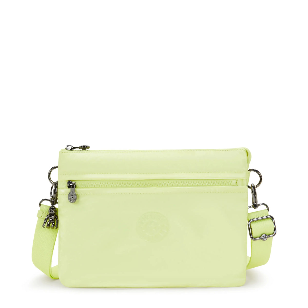 Riri Large Zip Lacquered Crossbody Bag