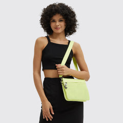 Riri Large Zip Lacquered Crossbody Bag