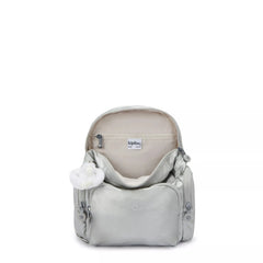 City Zip Mini Metallic Backpack