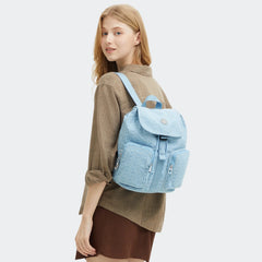 Anto Small Printed Denim Backpack