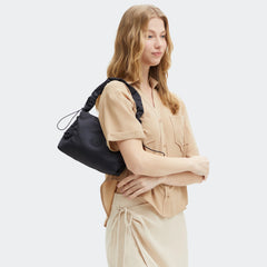 Eleni Smooth Satin Shoulder Bag