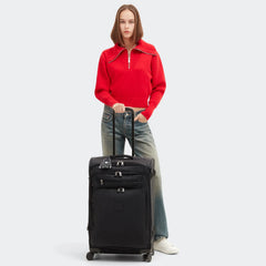 Youri Spin Medium Printed 4 Wheeled Rolling Luggage