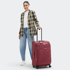 Youri Spin Medium Printed 4 Wheeled Rolling Luggage