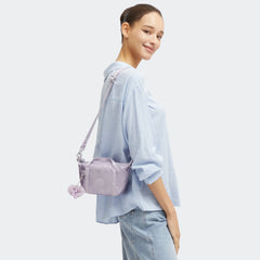 Art Compact Metallic Crossbody Bag