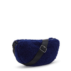 Julissa Small Fuzzy Crescent Crossbody Bag