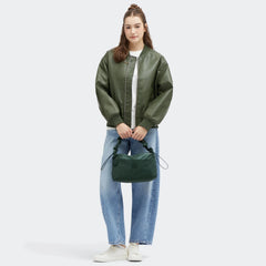 Eleni Medium Smooth Satin Shoulder Bag