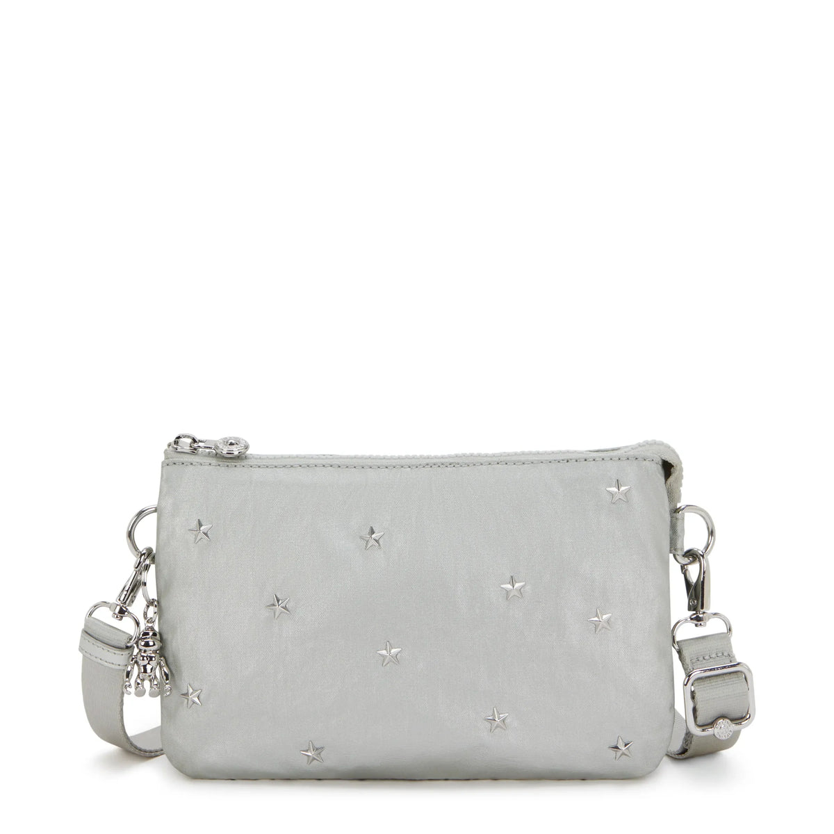 Riri Studded Metallic Crossbody Bag