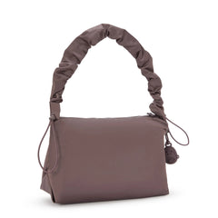 Eleni Medium Smooth Satin Shoulder Bag