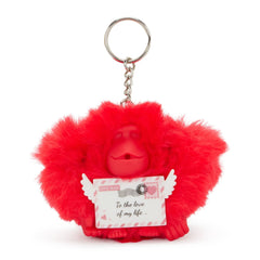 Valentine Letter Monkey Keychain